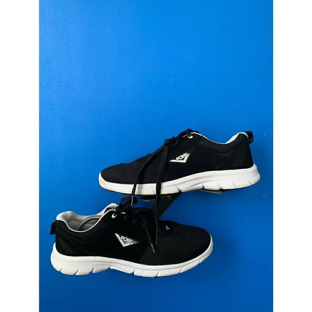 Pony Black and White Mens Lace Up Sneakers Size 12
